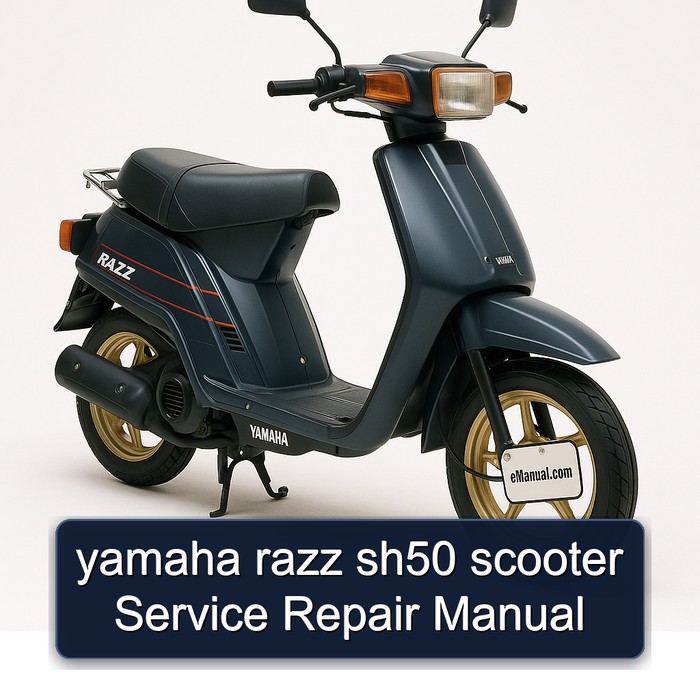 yamaha razz sh50 scooter Manual de servicio y reparación