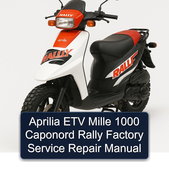 Aprilia ETV Mille 1000 Caponord Rally Factory Manual de servicio y reparación