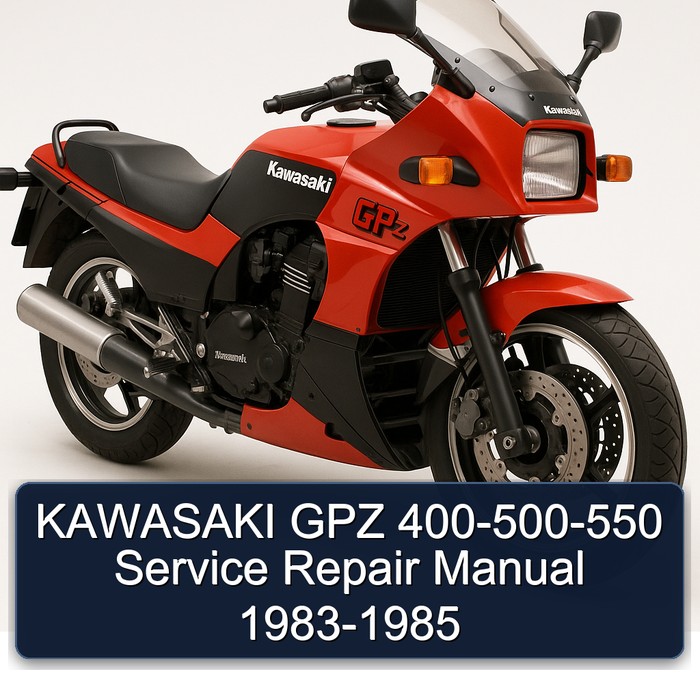 KAWASAKI GPZ 400-500-550 Manual de servicio y reparación 1983-1985