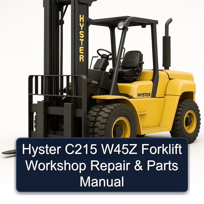 Manual de Reparación y Piezas para Montacargas Hyster C215 W45Z
