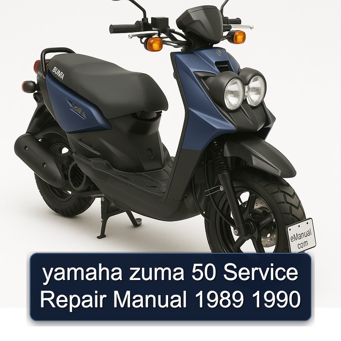 yamaha zuma 50 Manual de servicio y reparación 1989 1990