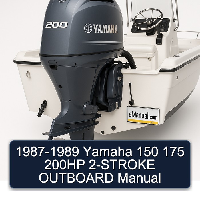 1987-1989 Yamaha 150 175 200HP 2-STROKE OUTBOARD Manual 