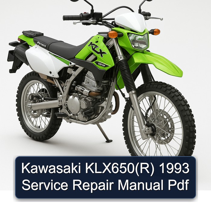 Kawasaki KLX650(R) 1993 Service Repair Manual Pdf