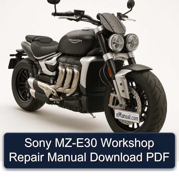 Sony MZ-E30 Workshop Repair Manual Download PDF