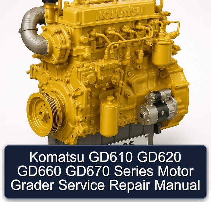 Manual de Servicio y Reparación para Motoniveladoras Komatsu Serie GD610, GD620, GD660, GD670