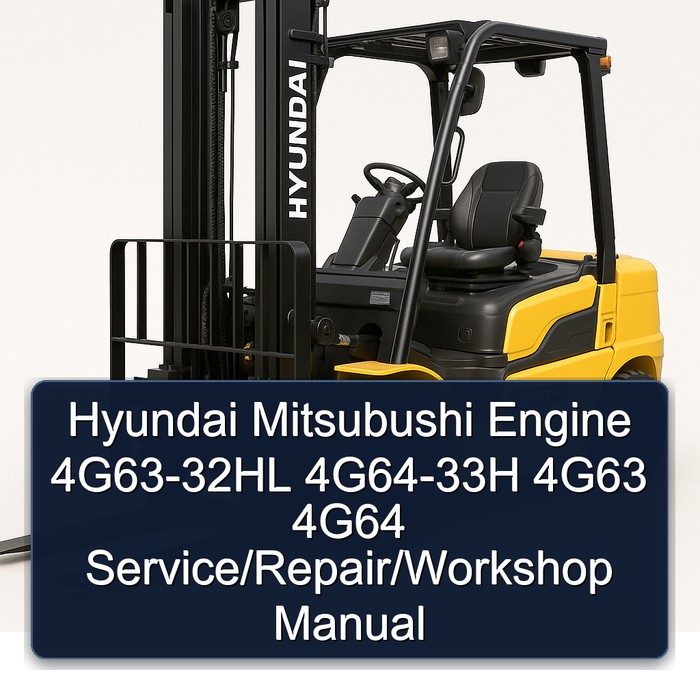 Manual de Servicio, Reparación y Taller para Motores Hyundai Mitsubishi 4G63, 4G64