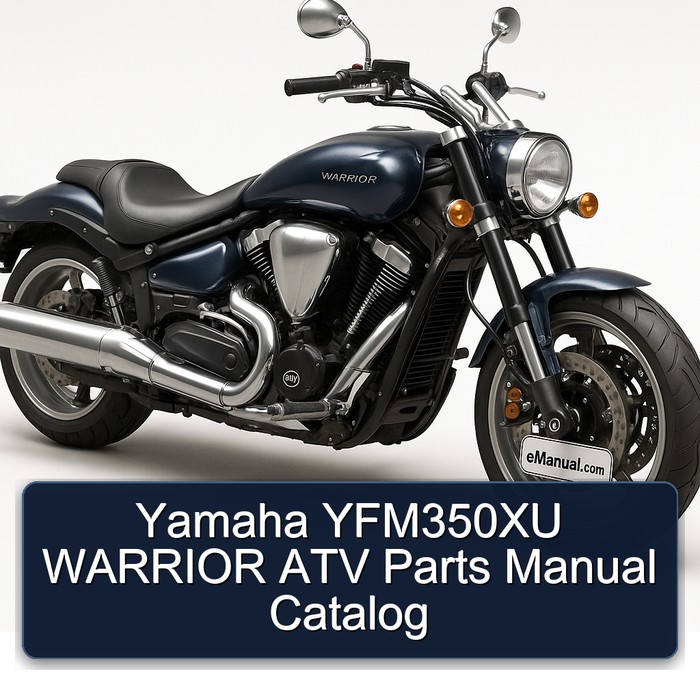 Yamaha YFM350XU WARRIOR ATV Parts Manual Catalog 