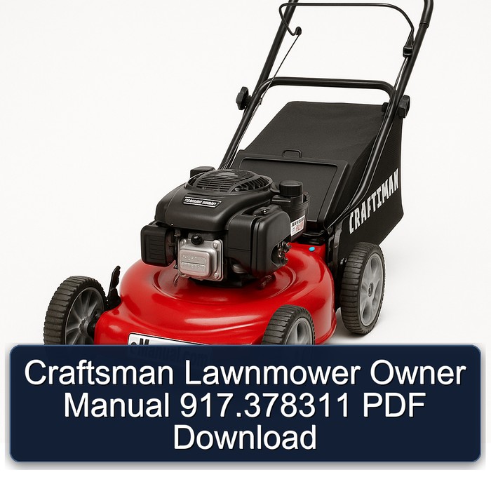 Craftsman Rasenmäher Bedienungsanleitung 917.378311 PDF Download