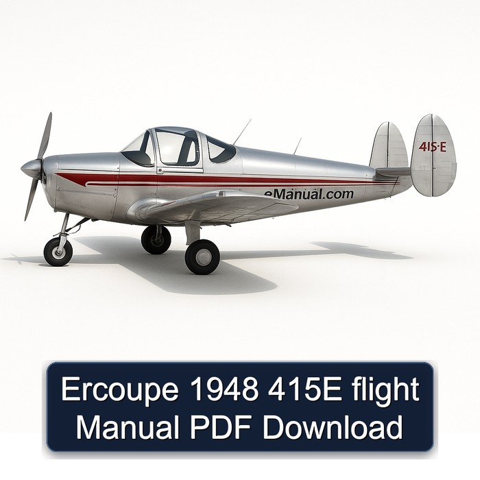 Ercoupe 1948 415E flight Manual PDF Download
