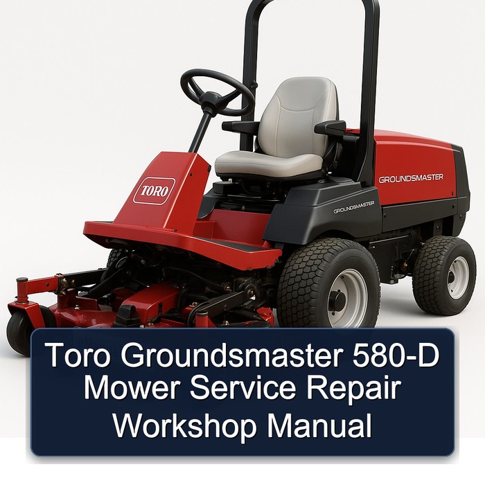 Toro Groundsmaster 580-D Mower Service Repair Workshop Manual