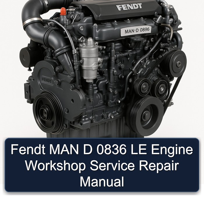 Fendt MAN D 0836 LE Engine Workshop Service Repair Manual 