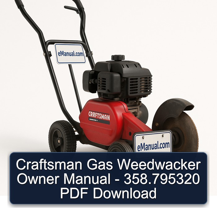 Craftsman Gas-Rasentrimmer Bedienungsanleitung - 358.795320 PDF Download