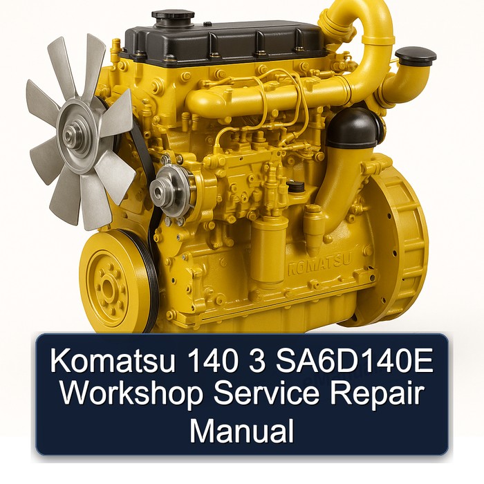 Komatsu 140 3 SA6D140E Workshop Manual de servicio y reparación