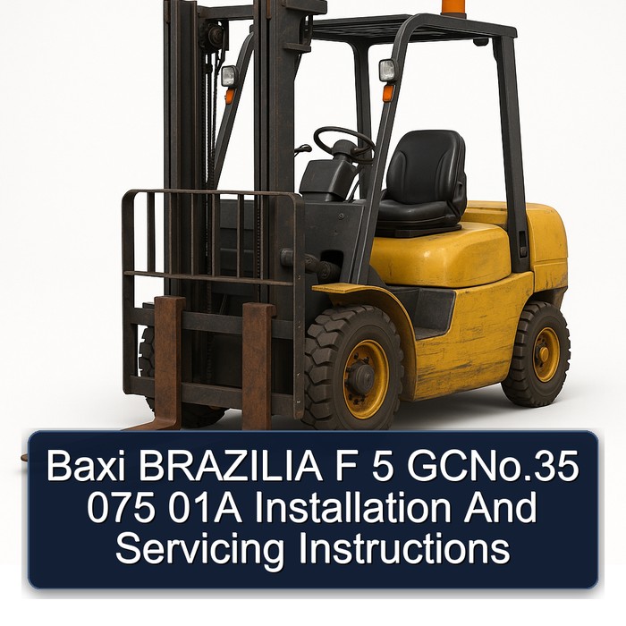 Baxi BRAZILIA F 5 GC - Einbau- und Bedienungsanleitung