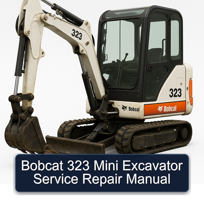 Bobcat 323 Mini Excavator Service Repair Manual 