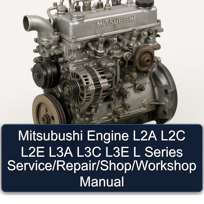 Manual de Servicio y Reparación para Motores Mitsubishi L2A L2C L2E L3A L3C L3E Serie
