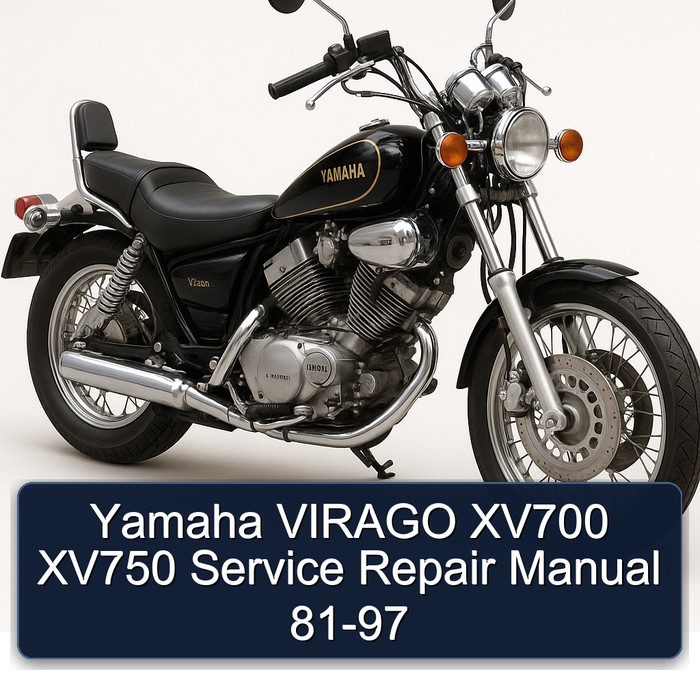 Yamaha VIRAGO XV700 XV750 Manual de servicio y reparación 81-97