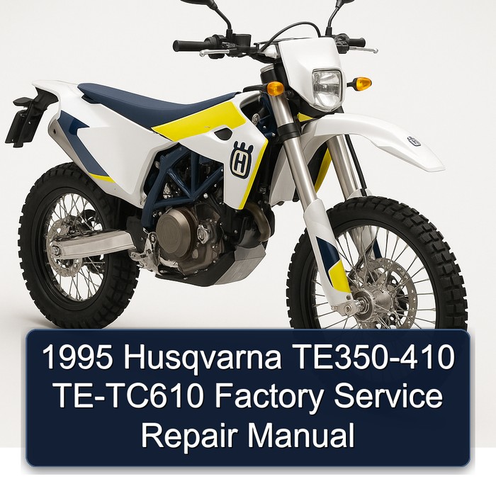 1995 Husqvarna TE350-410 TE-TC610 Factory Manual de servicio y reparación