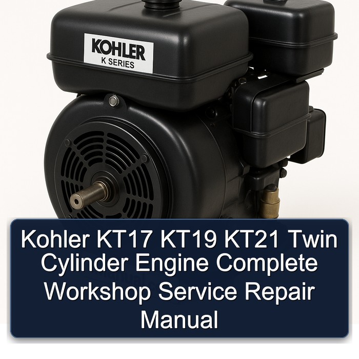 Kohler KT17 KT19 KT21 Zwillingszylinder-Motor Werkstatt-Reparaturanleitung