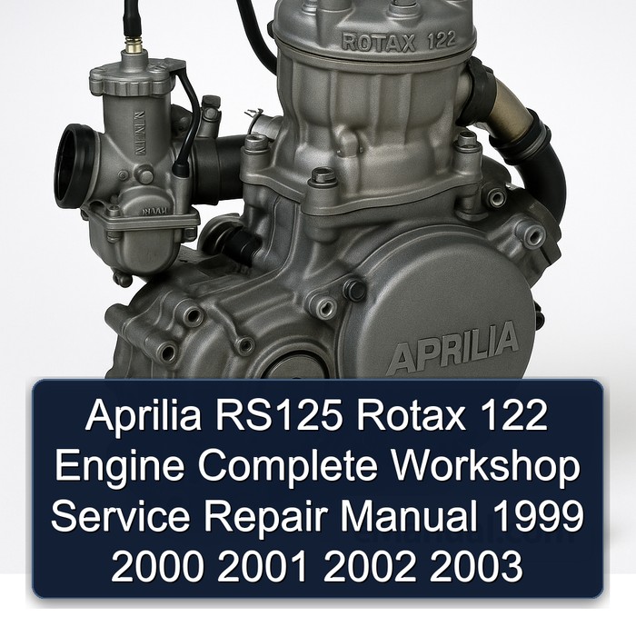 Aprilia RS125 Rotax 122 Engine Manual completo de servicio y reparación del taller 1999 2000 2001 2002 2003