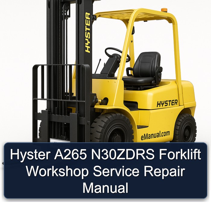 Manual de Servicio y Reparación de la Carretilla Elevadora Hyster A265 N30ZDRS