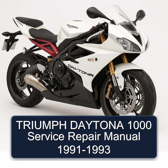 TRIUMPH DAYTONA 1000 Manual de servicio y reparación 1991-1993