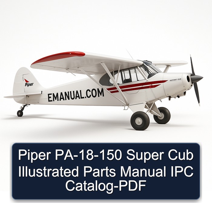 Piper PA-18-150 Super Cub Illustrated Parts Manual IPC Catalog-PDF