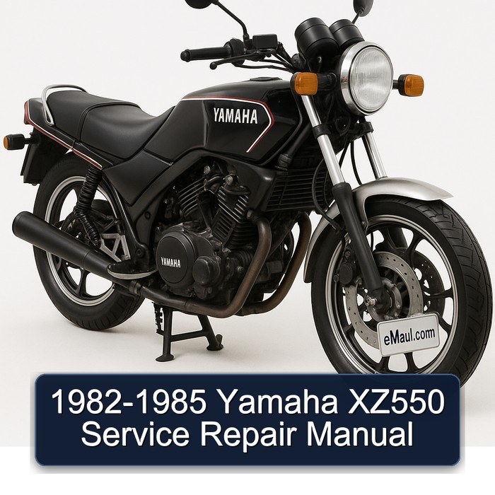 1982-1985 Yamaha XZ550 Manual de servicio y reparación