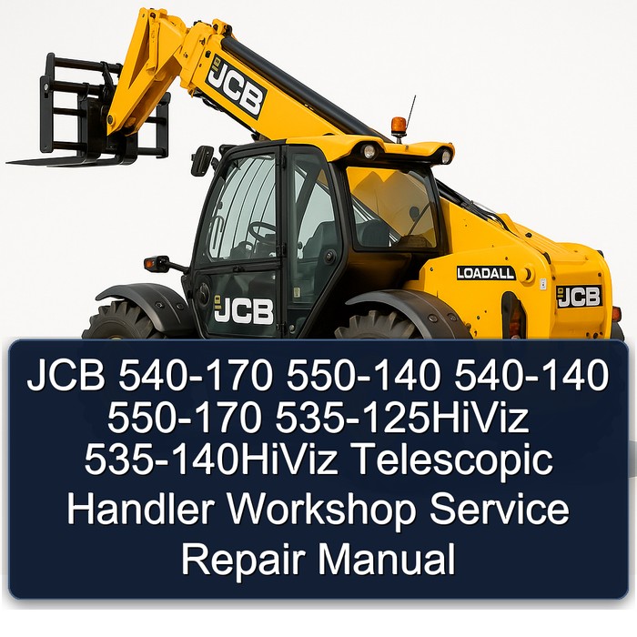 JCB 540-170 550-140 540-140 550-170 535-125HiViz 535-140HiViz Telescopic Handler Workshop Service Repair Manual