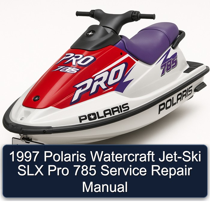 1997 Polaris Watercraft Jet-Ski SLX Pro 785 Manual de servicio y reparación