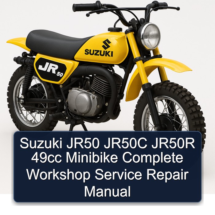 Suzuki JR50 JR50C JR50R 49cc Minibike Complete Workshop Service Repair Manual