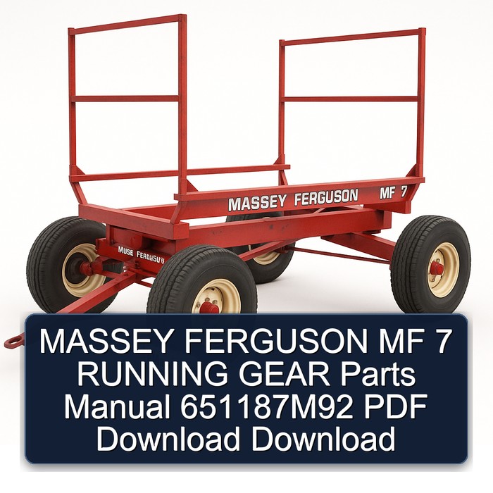 Massey Ferguson MF 7 Fahrgestell Ersatzteilhandbuch 651187M92 PDF Download