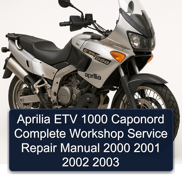 Aprilia ETV 1000 Caponord Manual completo de servicio y reparación del taller 2000 2001 2002 2003