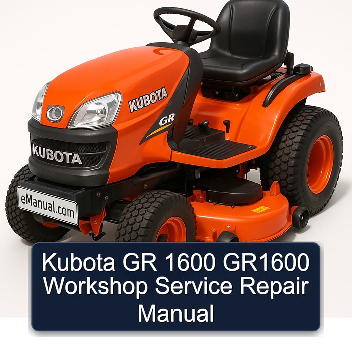 Manual de Servicio y Reparación Kubota GR1600