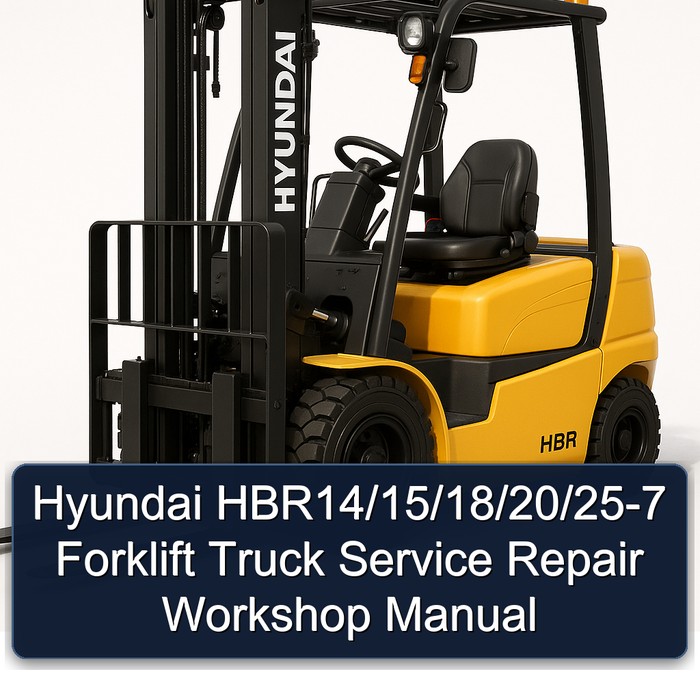 Manual de Servicio y Reparación para Montacargas Hyundai HBR14/15/18/20/25-7
