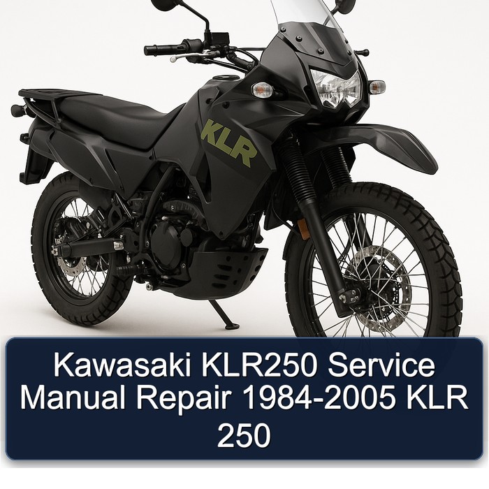 Kawasaki KLR250 Service Manual Repair 1984-2005 KLR 250