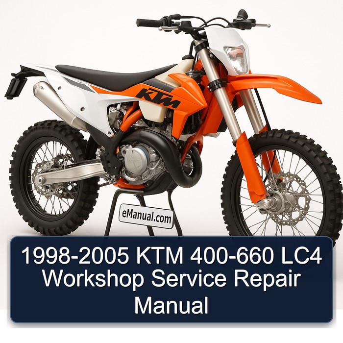 1998-2005 KTM 400-660 LC4 Workshop Manual de servicio y reparación
