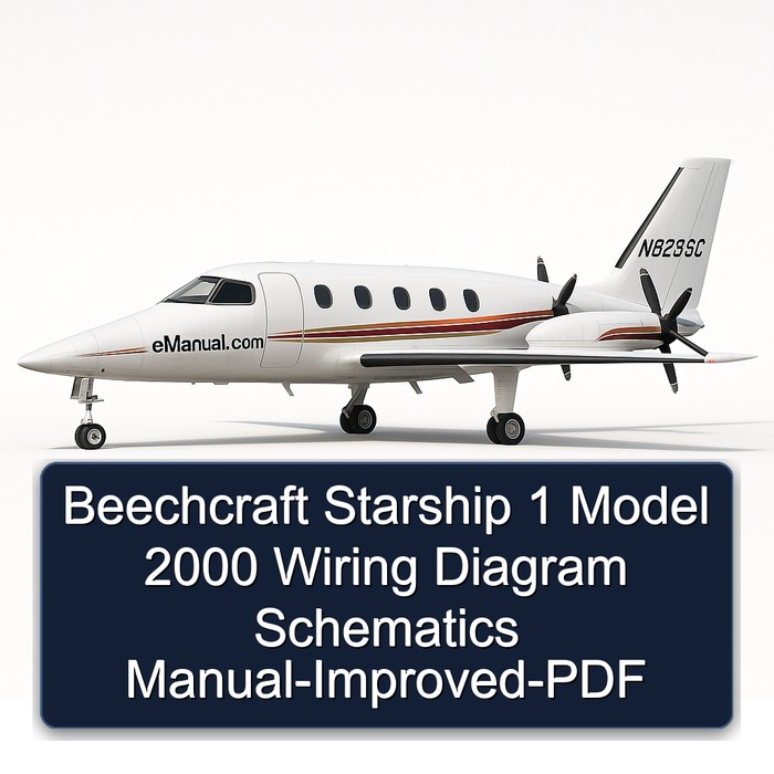 Beechcraft Starship 1 Model 2000 Wiring Diagram Schematics Manual-Improved-PDF