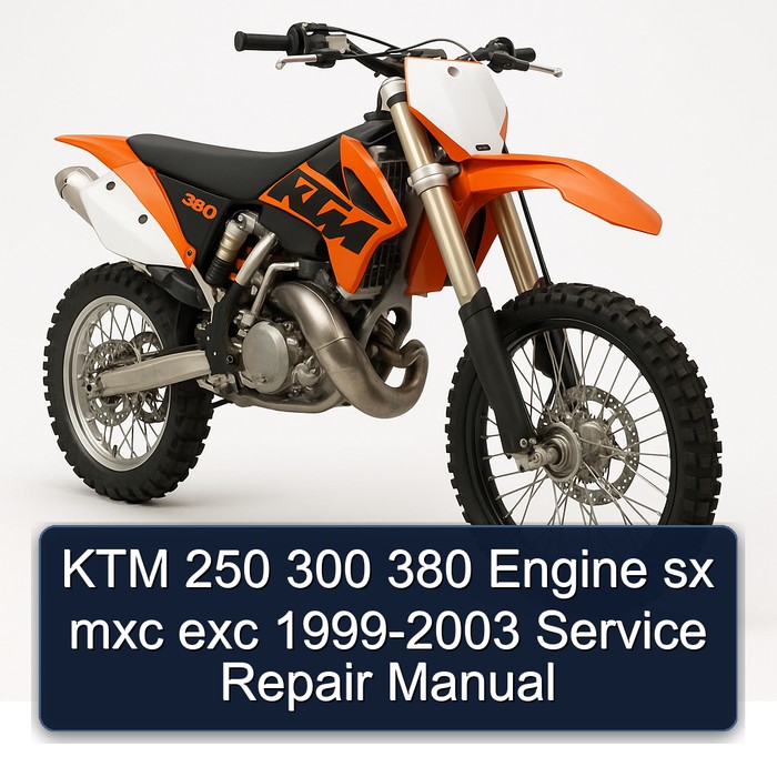 KTM 250 300 380 Engine sx mxc exc 1999-2003 Service Repair Manual