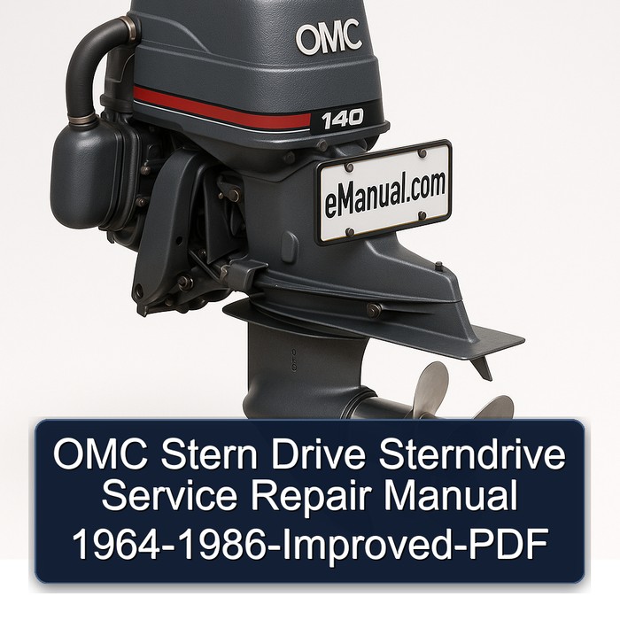 OMC Stern Drive Sterndrive Manual de servicio y reparación 1964-1986-Improved-PDF