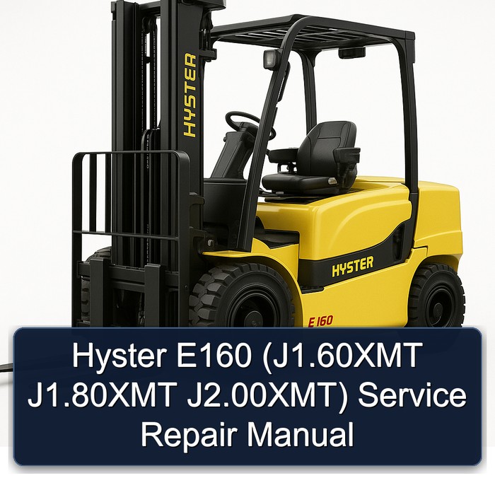 Hyster E160 (J1.60XMT, J1.80XMT, J2.00XMT) Servicehandbuch