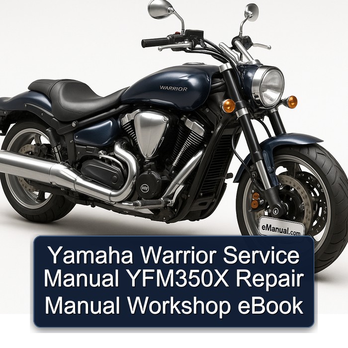 Yamaha Warrior Service Manual YFM350X Repair Manual Workshop eBook