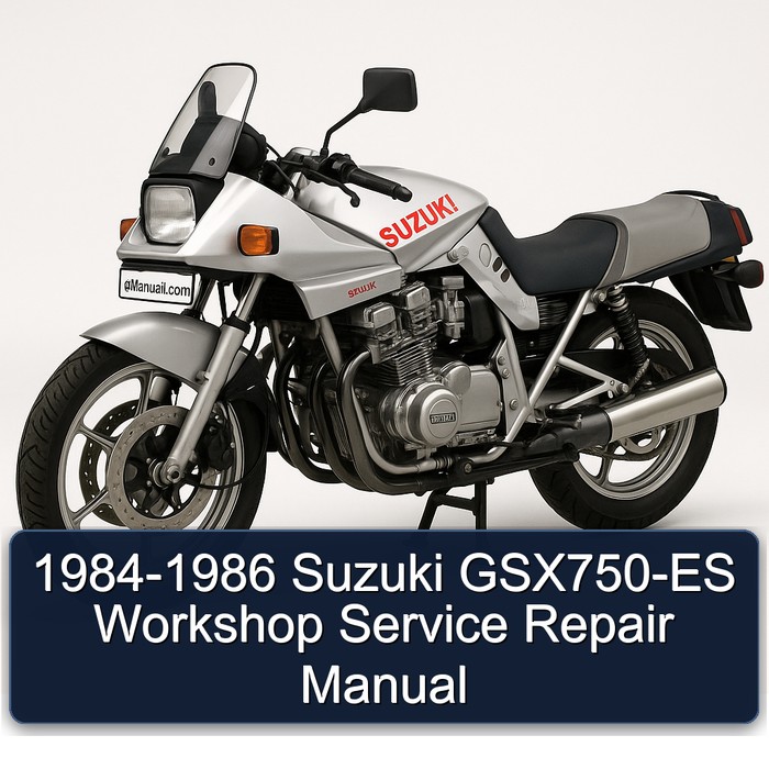 1984-1986 Suzuki GSX750-ES Workshop Manual de servicio y reparación