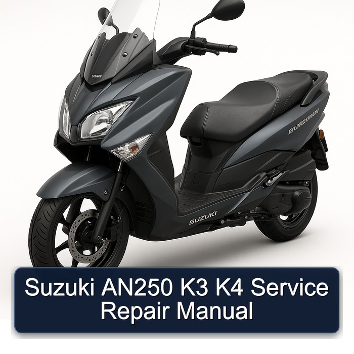 Suzuki AN250 K3 K4 Manual de servicio y reparación