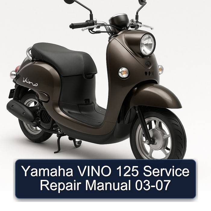 Yamaha Vino 125 03-07 Workshop Service Repair Manual PDF Download