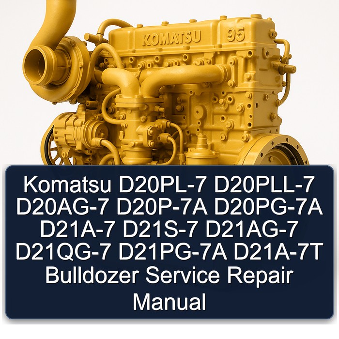 Komatsu D20PL-7 D20PLL-7 D20AG-7 D20P-7A D20PG-7A D21A-7 D21S-7 D21AG-7 D21QG-7 D21PG-7A D21A-7T Bulldozer Manual de servicio y reparación