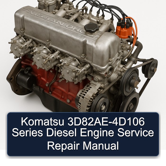 Komatsu 3D82AE-4D106 Series Diesel Engine Workshop Service Repair Manual PDF Download
