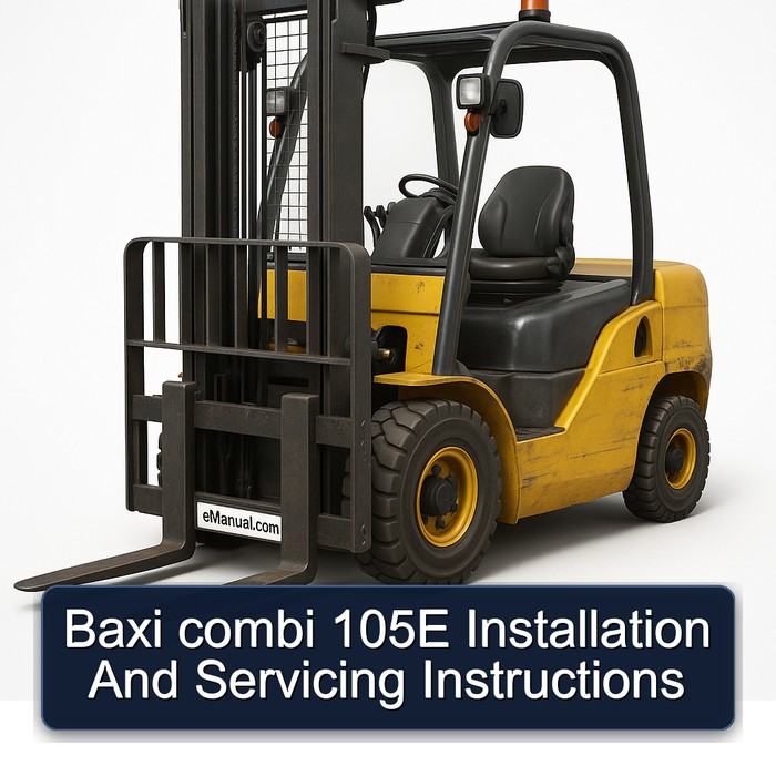 Baxi combi 105E Installation And Servicing Instructions