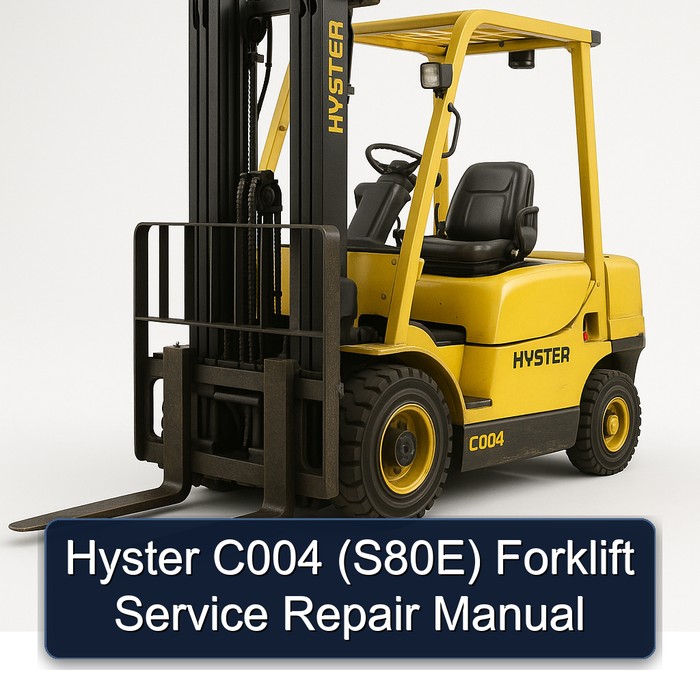 Manual de Servicio y Reparación de la Carretilla Elevadora Hyster C004 (S80E)