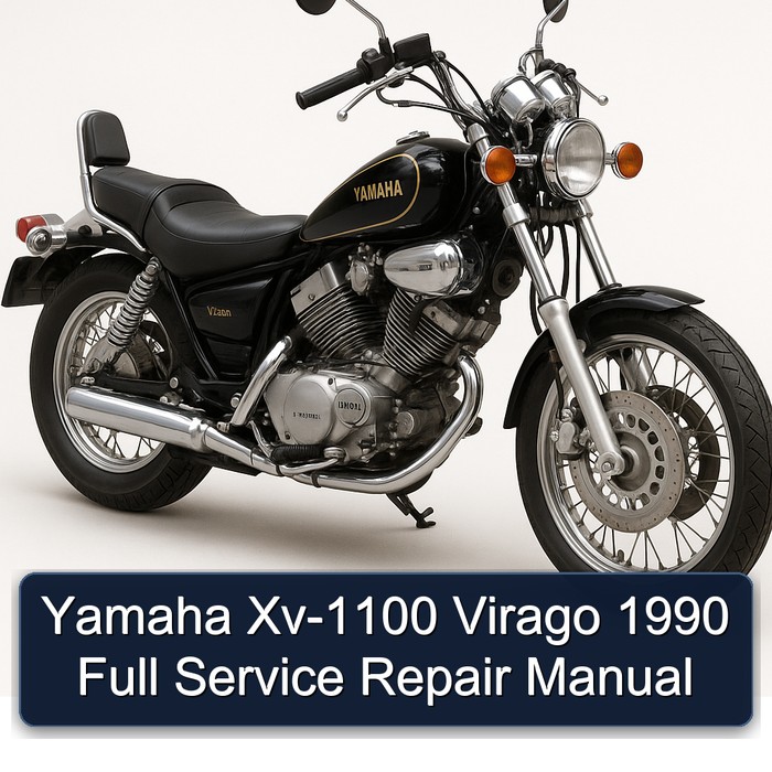 Yamaha Xv-1100 Virago 1990 Full Service Repair Manual 